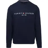 Tommy Hilfiger Herren Pullover & Cardigans Tommy Logo Sweatshirt - Donkerblauw - Größe S