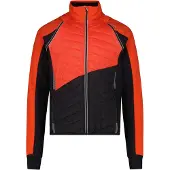 CMP Unlimitech Primaloft Hybrid Herren Jacke mit abnehmbaren Ärmeln orange 52