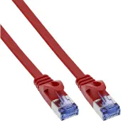 InLine Patchkabel flach, U/FTP, Cat.6A, rot, 7m, 7 m, Cat6a, U/FTP (STP), RJ-45, RJ-45, Rot