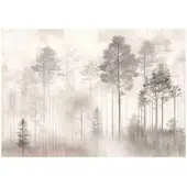 WALLARENA Fototapete Wald in Beige | Gr.: 350 x 250 cm