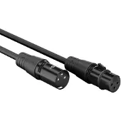 Goobay 80039 - Mikrofonkabel, XLR Stecker/ XLR Kupplung, 5 m , schwarz