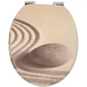 SINOBATH WC-Sitz mit Absenk-Automatik Stein im Sand