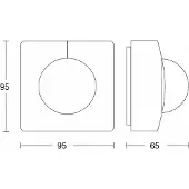 Steinel Bewegungsmelder COM1 (on/off) IS 345-E AP WS