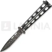 Bear & Son Balisong Damascus Black Bali-Song Messer