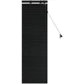 vidaXL Venezianische Jalousie Schwarz 50 x 130 cm 35 mm