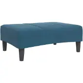 vidaXL Fusshocker Blau 77x55x31 cm Samt