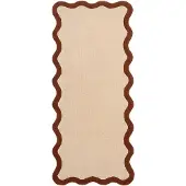 FRAAI Waschbarer Läufer - Hazy Braun Creme 80x180cm