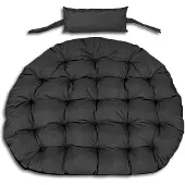 AIO Factory Gartenkissen 120 cm für Hängesessel Storchennest, wasserdicht, schwarz