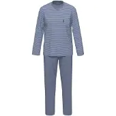 Ammann Single-Jersey Bio Schlafanzug in blau | Gr.: 62