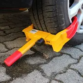 Baumarktplus Radkralle Parkkralle mit Sicherheitsschloss, Reifenbreite 17-27,5 cm, Reifenk...