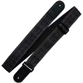 Richter Gitarrengurt Vegan Retro Black Anthracite - Gitarrengurt