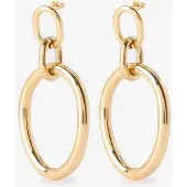 Sissy-Boy Gold-plated Ohrringe Mit Ovalem Anhänger