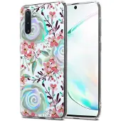 Cadorabo IMD TPU Bunte Blumen & Blätter Cover