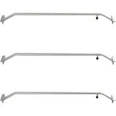 Baumarktplus 3x Alu Flachplanenbügel Verstellbar 1065 bis 1480 mm Planenstütze