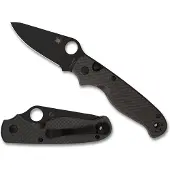 Spyderco ButtonUp Carbon Fiber Taschenmesser, schwarz