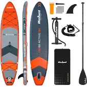 Rebel RBA-4500 Paddleboard SUP mit Zubehör, 350 cm, 135 kg, orange