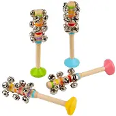 Bigjigs Holz-Musikinstrument Glockenstab bunt für Kinder