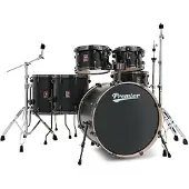 Premier Artist 22" 6-teiliges Classic Rock Drum Kit Matte Black