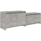 vidaXL TV-Schrank Betongrau 146,5x35x50 cm Holzwerkstoff