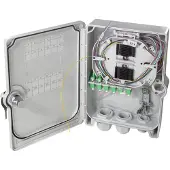 Logilink FTTH/FTTB-Anschlussgehäuse 24x LC/APC bestückt