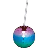 Bar Craft Disco Trinkbecher Mit Strohhalm 560ml
