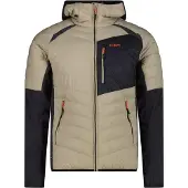 CMP Herren Jacke Jacket Hybrid FIX Hood Beige 56