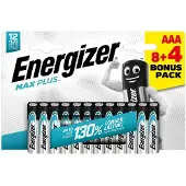 Energizer - batterijen Max plus AAA, blister van 8+4