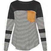 Usha Bluse Frauen schwarz-weiß