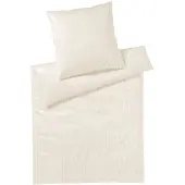 Elegante Mako-Satin Hamburger Streifen 2460 - Farbe: Natur - 70, 80/80 200/220 cm