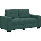 vidaXL Zweisitzer-Sofa Dunkelgrün 160 cm Samt