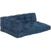 vidaXL Pallet Sofa Kissen 3 pcs Indigo 120 x 80 x 38 cm Stoff