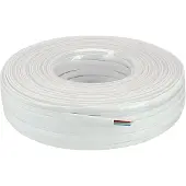 InLine Modularkabel, 6adrig Flachband weiß, 100m Ring
