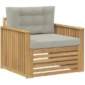 vidaXL Outdoor-Sofa Polyester Weiß