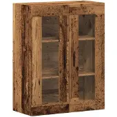vidaXL Wandschrank Altholz-Optik 69,5x34x90 cm