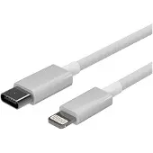 Shiverpeaks S/CONN maximum connectivity Flexline-USB Lade Kabel, USB-C Stecker auf 8-pin Stecker, PD, weiß, 2,0m, 2 m, Lightning, USB C, Männlich, Männlich, Weiß