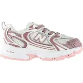 New Balance Unisex für Kinder. I530V1_KL Leder-Sneaker 530 Bungee Lace, beige (21), Wohnung, Schnürsenkel, Lässig, Kinderbekleidung
