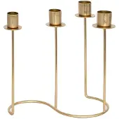 Atmosphera Candle holder 204307, metal, H20 cm, gold