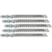 DeWalt Jigsaw blades type T HCS100x68mm pitch 4mm 5pcs for wood - DT2164