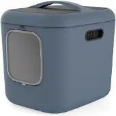 Rotho WHITE XL Katzentoilette - blau