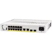 Cisco Catalyst 9200CX - Network Advantage - Switch - kompakt - L3 - managed - 12 x 10/100/1000 (PoE+) + 2 x 1000Base-T + 2 x 10 Gigabit SFP+ (Uplink) - an Rack montierbar - PoE+ (240 W)