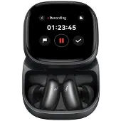 Soundcore BY ANKER Liberty 5 Pro Max, KI-Notizassistent, glasklare Anrufe, 1.78" AMOLED-Display, ANC, In-ear Kopfhörer Bluetooth Black