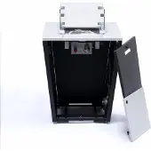 PureHaven Feuerschale Aluminiumrahmen gehärtetes Glas weiße Tischplatte Wetter- & Rostbeständigkeit inkl. Windschutz Glasperlen & Abdeckung