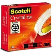 Scotch Crystal Transparentes Klebeband 19 mm x 66 m (12 Einheiten)