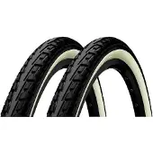 Continental 2x Ride Tour 47-507 schwarz/weiss 24x1.75 Reifen Fahrradreifen