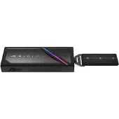 Asus ROG Strix Aiolos, SSD-Gehäuse, M.2, PCI Express, SATA, 20 Gbit/s, USB Anschluss, Schwarz