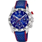 Festina Kinder Uhr Junior Collection F20458/2 Leder Armband-Uhr blau UF20458/2