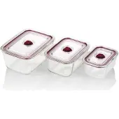 Jata Hrec4204 Airtight Container 3 Units Durchsichtig