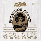La Bella 7GPT Phosphor Bronze 010/050