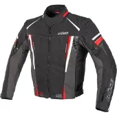 Büse Miles Schwarz Rot Wasserdichte Textiljacke Größe 2XL