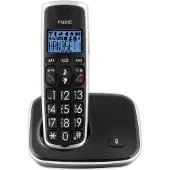 Alecto FX-6000 - Senioren DECT Telefon mit großen Tasten - 1 Mobilteil - Schwarz